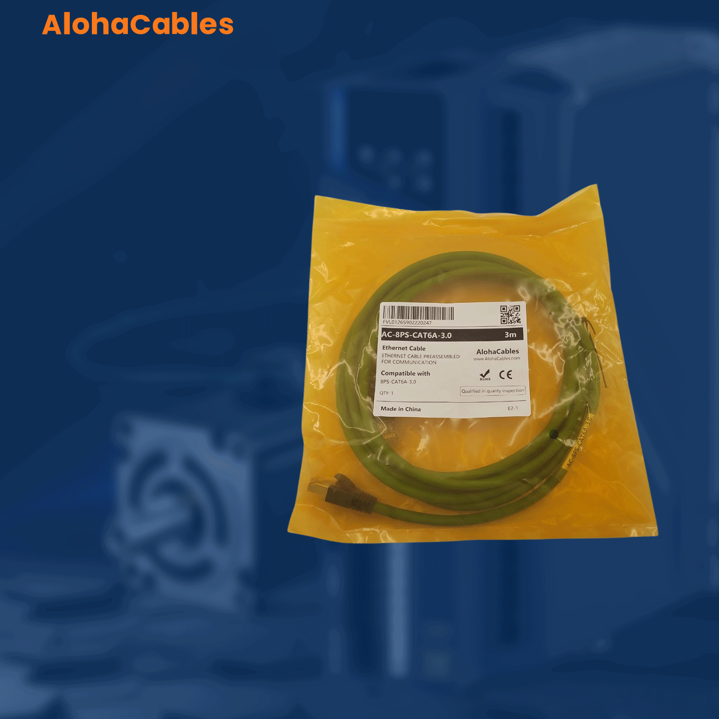 AC-8PS-CAT6A-3M 10ft